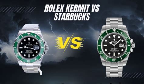 rolex starbucks watch|Rolex Starbucks vs kermit.